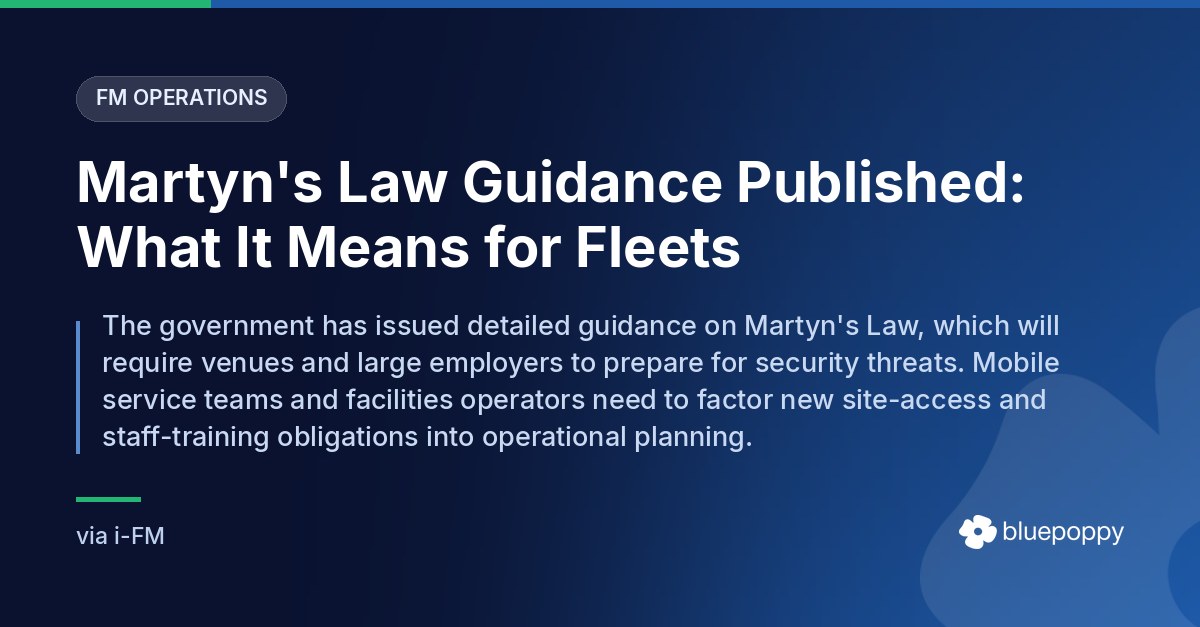 Bluepoppy Reads Martyn's Law Through a Fleet Lens