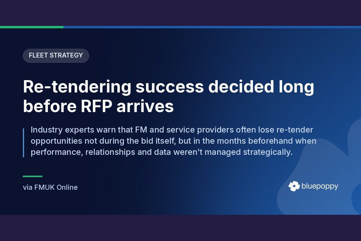 Bluepoppy on Why Re-Tenders Are Won Long Before the RFP