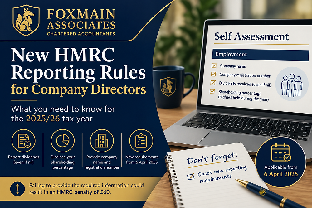 Foxmain Associates demystifies new HMRC rules for directors